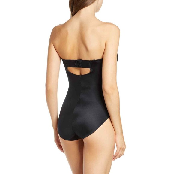 NWOT Spanx 10205R Under Wire Bodysuit with snaps Black Size L (E-10) - Picture 2 of 11